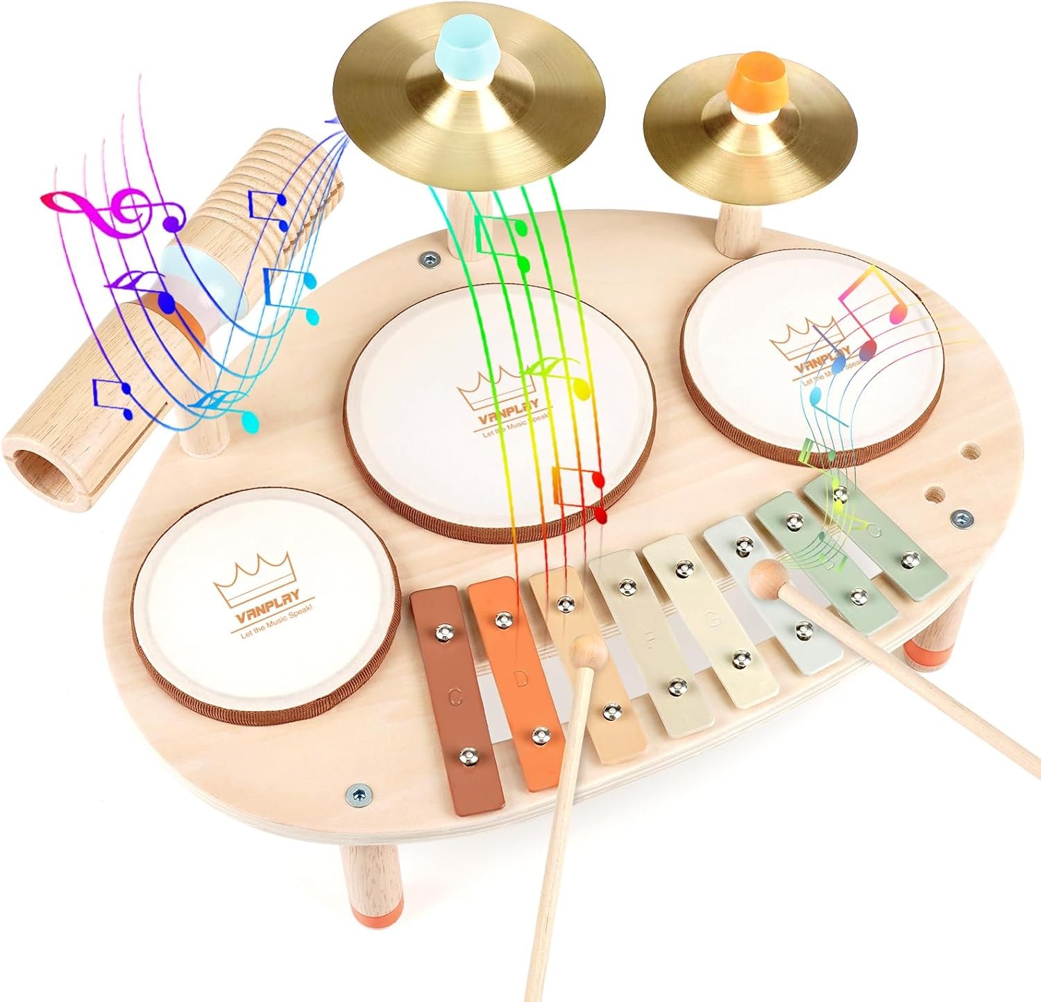 Dilwe Ensemble d'instruments de musique pour enfants Percussion