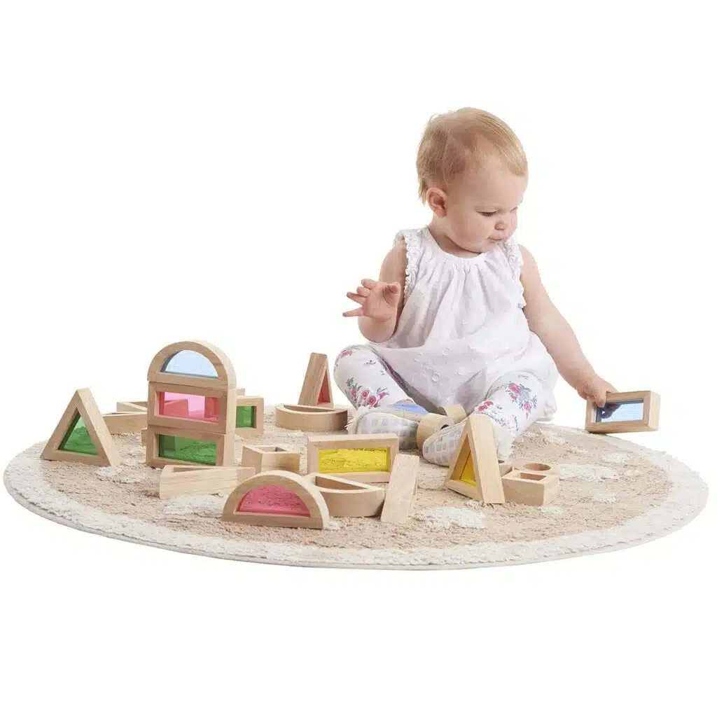Montessori tickit ensemble de blocs arc-en-ciel – photo 4