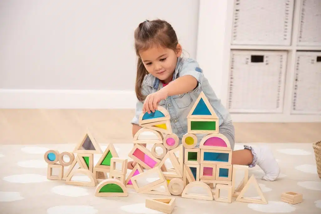 Montessori tickit ensemble de blocs arc-en-ciel – photo 3