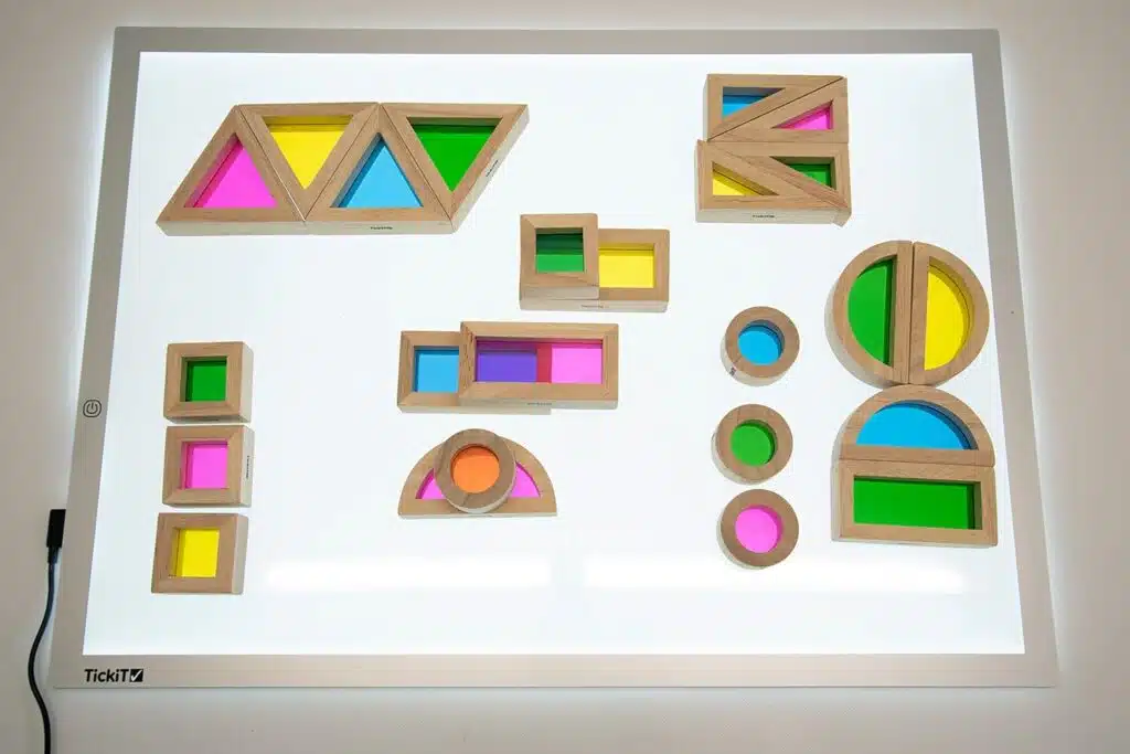 Montessori tickit ensemble de blocs arc-en-ciel – photo 2