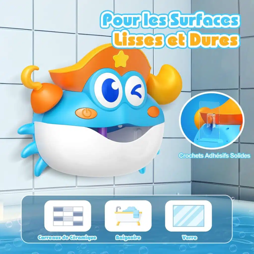 Jouet de bain crabe à bulles – photo 5