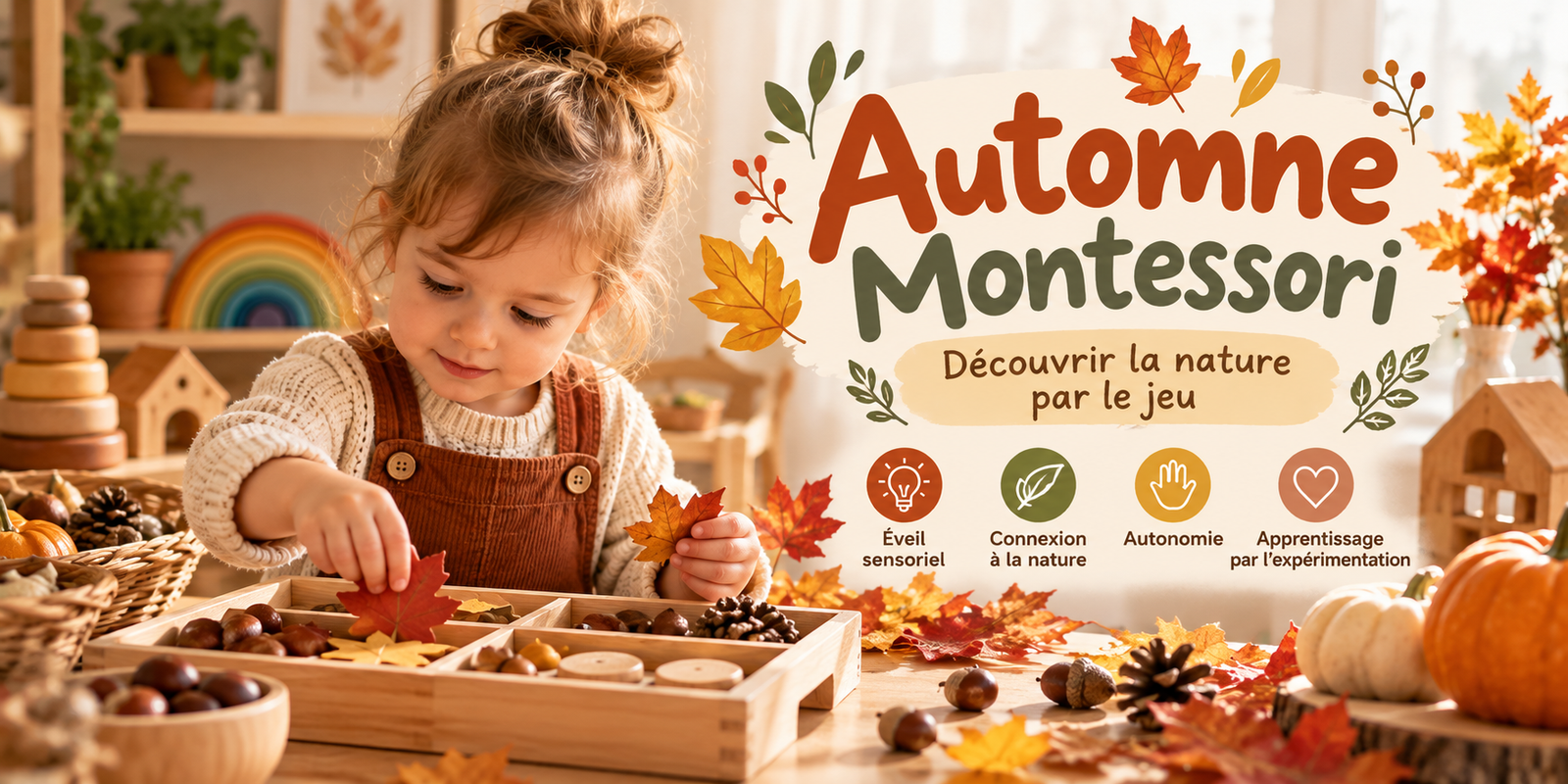 Automne Montessori : 12 jeux et jouets de saison pour explorer la nature
